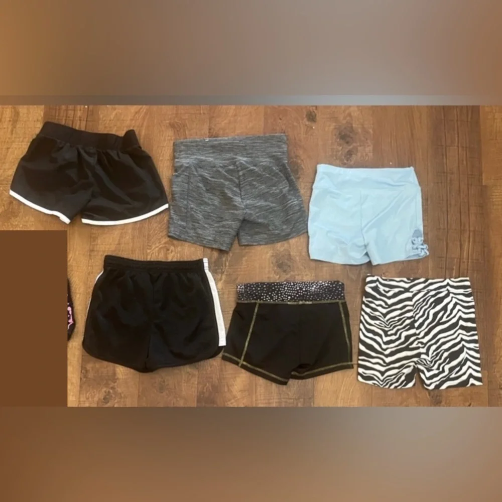 Justice shorts bundle for girls 6 pairs sz 10